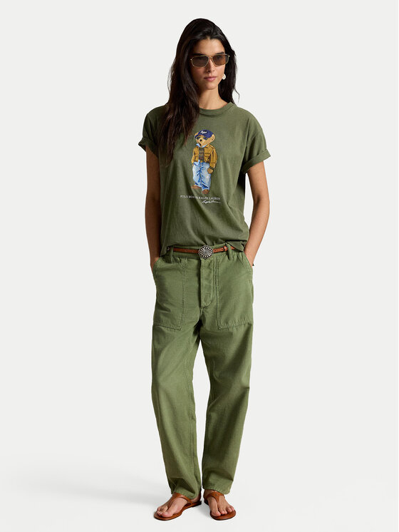 Polo Ralph Lauren Polo Ralph Lauren T-Shirt 211B17806001 Zielony ciemny Regular Fit