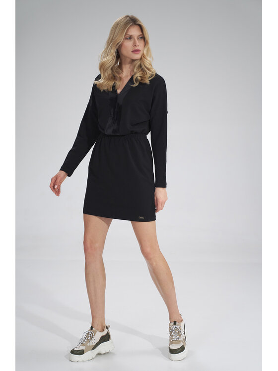 FIGL FIGL Sukienka codzienna M753 Czarny A-Line Fit