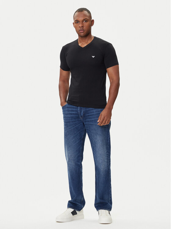 Emporio Armani Underwear Emporio Armani Underwear T-shirt EM000380 AF14133 UC001 Crna Fitted Fit