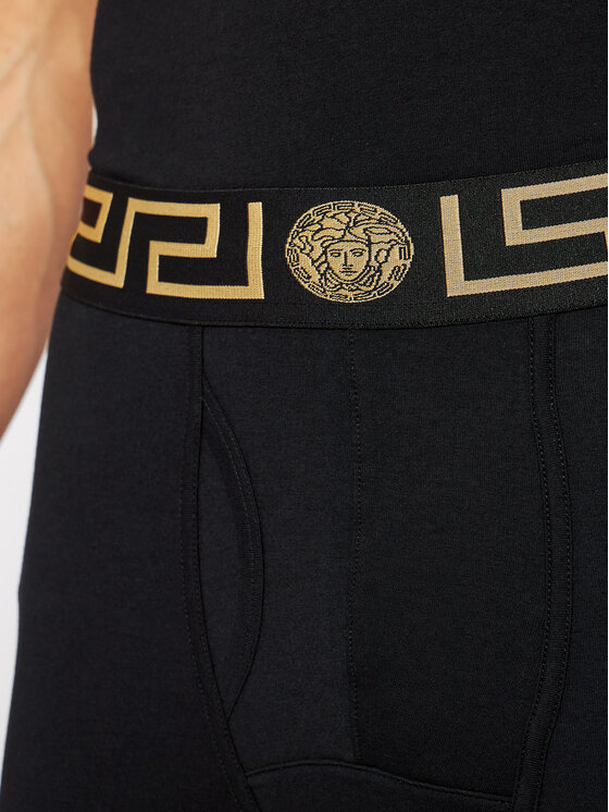 Versace Versace Hosszú alsónemű Long John Intimo AU100023 Fekete Slim Fit