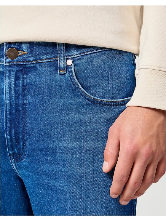 Wrangler Wrangler Jeansy River Niebieski Slim Fit