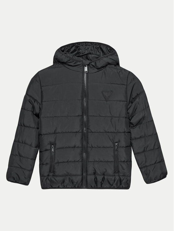 Guess Guess Пухено яке H4BJ10 WCFM0 Черен Regular Fit