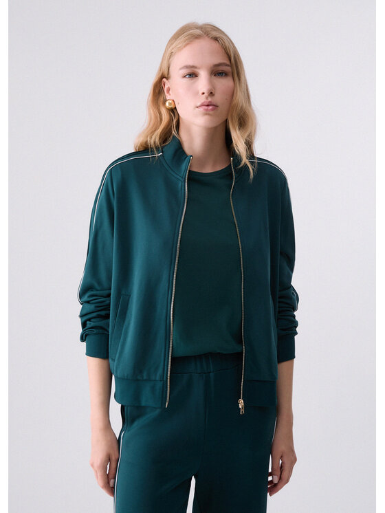 Liu Jo Liu Jo Felpa TF6052F0778D3022 Verde Regular Fit