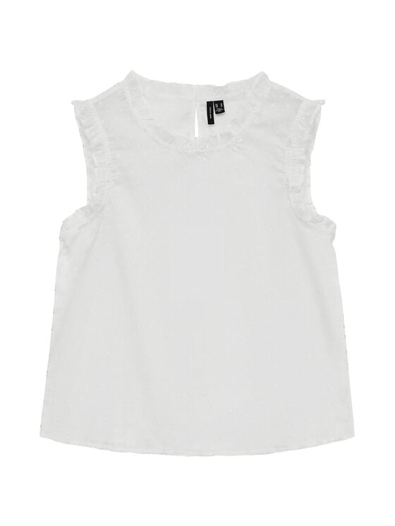 Vero Moda Vero Moda Top Trine 10342734 Biela Regular Fit
