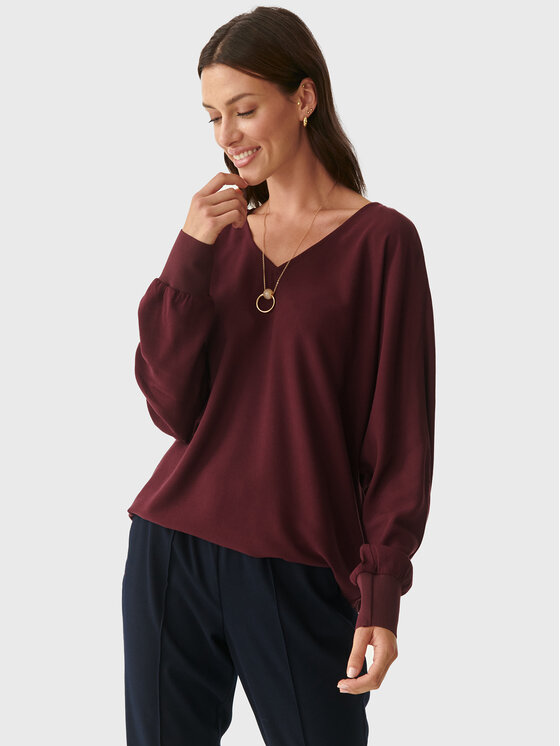 TATUUM Tatuum Bluză Karwa T2222.050 Vișiniu Relaxed Fit