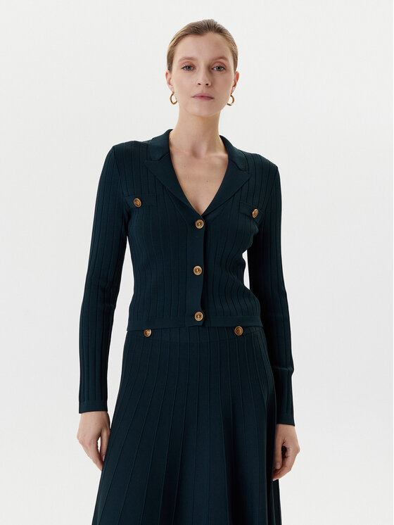 Guess Guess Strickjacke W5YR11 Z0130 Grün Regular Fit