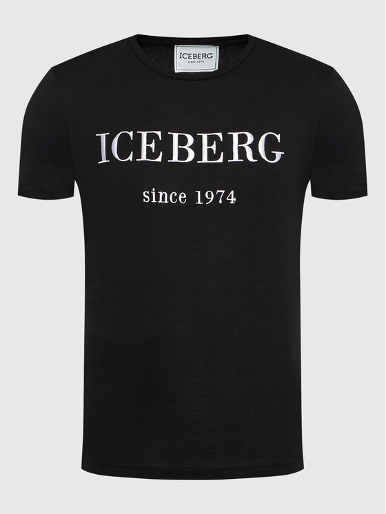 Iceberg Iceberg Tricou 22II1P0F0146301 Negru Regular Fit