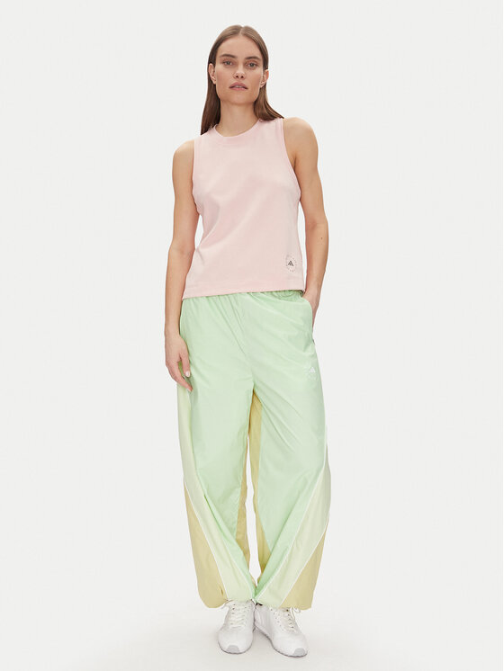 adidas by Stella McCartney adidas by Stella McCartney Teplákové kalhoty JI5134 Zelená Loose Fit
