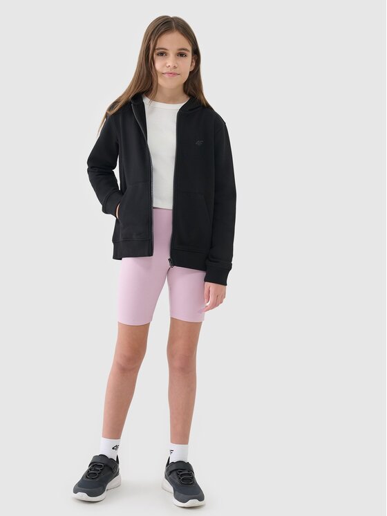 4F 4F Mikina 4FJWSS25TSWSF1706-20S Čierna Regular Fit