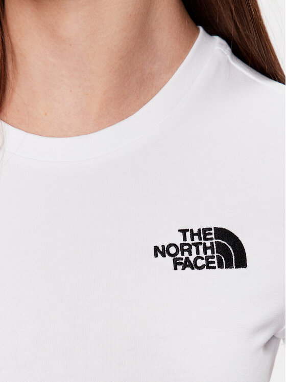 The North Face The North Face T-krekls NF0A55AO Balts Cropped Fit