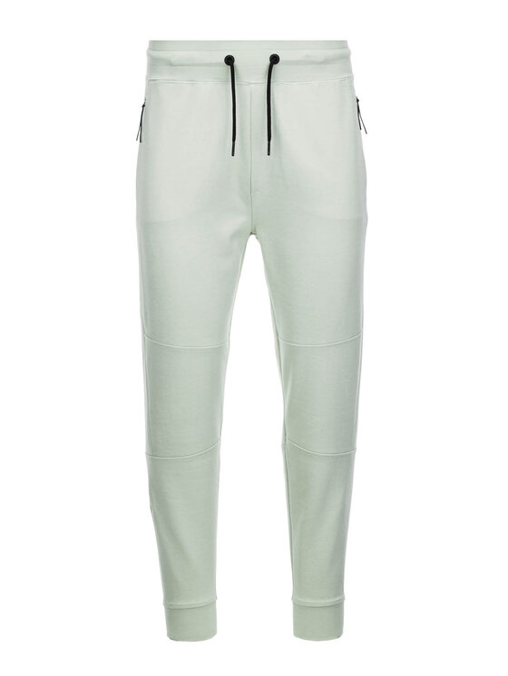 Ombre Ombre Teplákové kalhoty OM-PASK-0142 Zelená Regular Fit