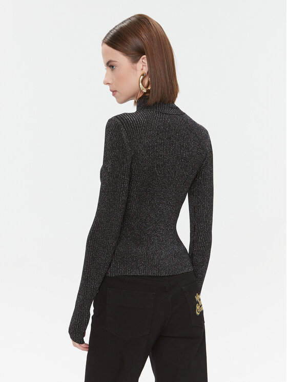 Versace Jeans Couture Versace Jeans Couture Блуза 75HAFM48 Черен Slim Fit