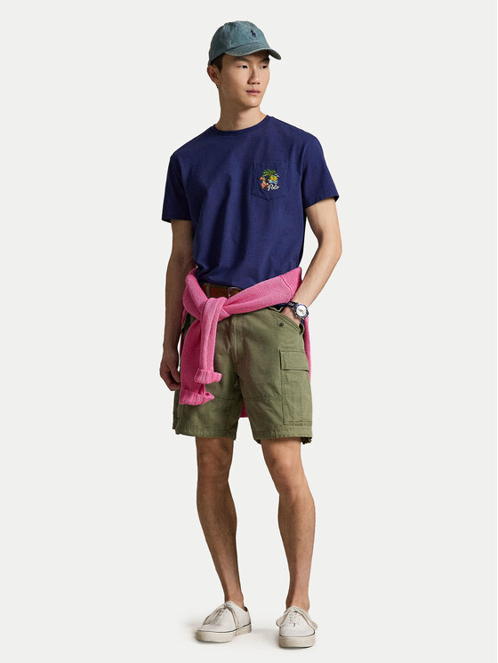 Polo Ralph Lauren Polo Ralph Lauren T-Shirt 710B14586001 Granatowy Classic Fit