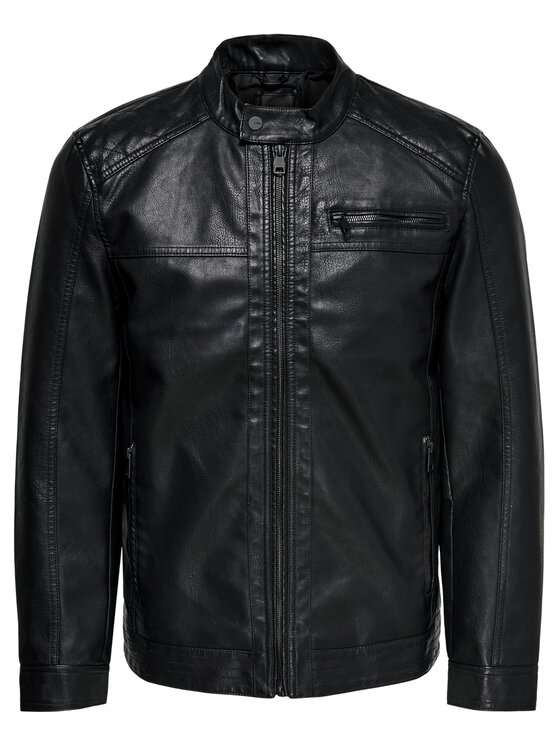 Only & Sons Only & Sons Giacca in similpelle Al 22011975 Nero Regular Fit