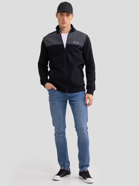 BIG STAR BIG STAR Bluza JOE Czarny Basic Fit