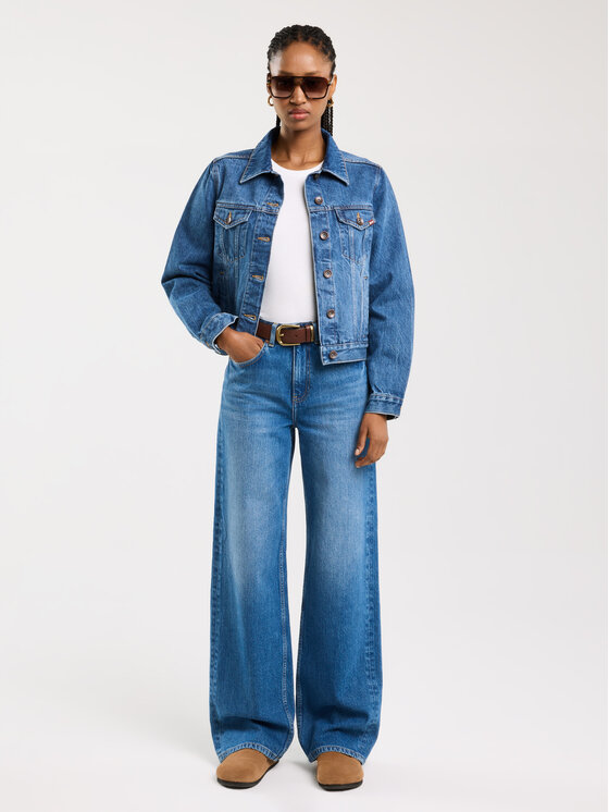 BIG STAR BIG STAR Kurtka jeansowa JOSEPHINE Niebieski Basic Fit