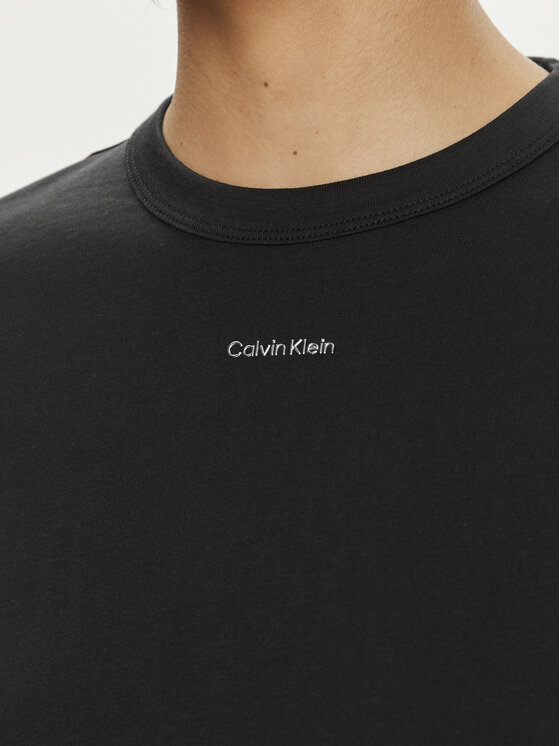 Calvin Klein Calvin Klein Μπλουζάκι Nano Logo K20K207572 Μαύρο Regular Fit