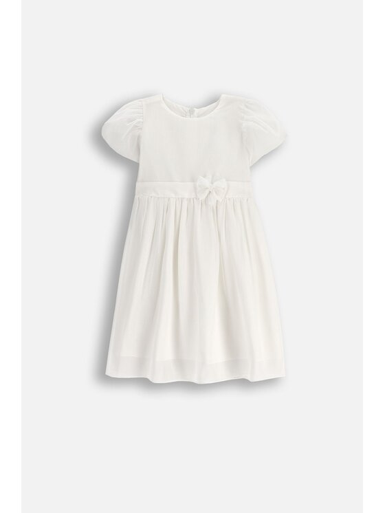 Coccodrillo Coccodrillo Každodenné šaty WC5128213EJG-003 Krémová Regular Fit