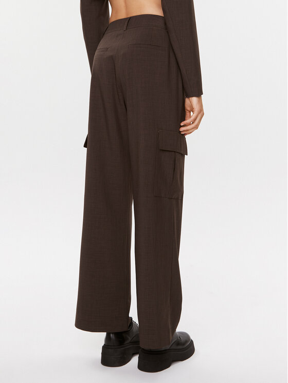 Herskind Herskind Текстилни панталони Louise 4905519 Кафяв Relaxed Fit