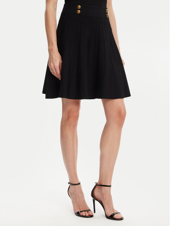 Guess Minigonna W5YD65 Z0130 Nero Regular Fit, taglia : L