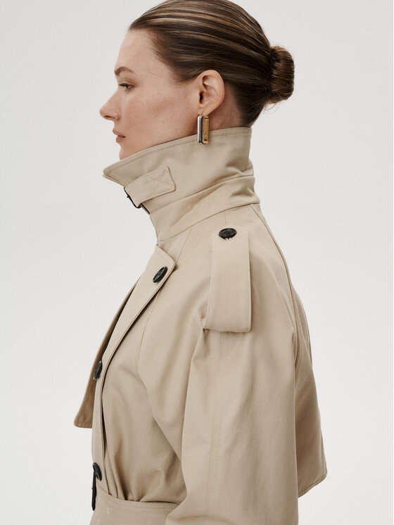 MARI PRETI MARI PRETI Trench Chiara Beige Regular Fit