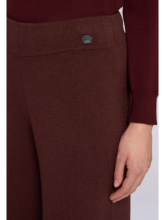 Trussardi Trussardi Pantaloni di tessuto P6036000015N036 Marrone A-Line Fit