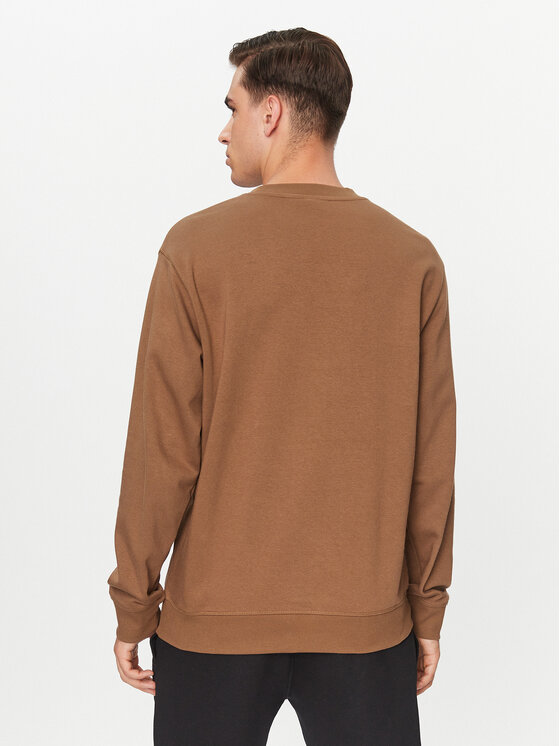 New Balance New Balance Jopa Essentials Stacked Logo French Terry Crewneck MT31538 Rjava Regular Fit