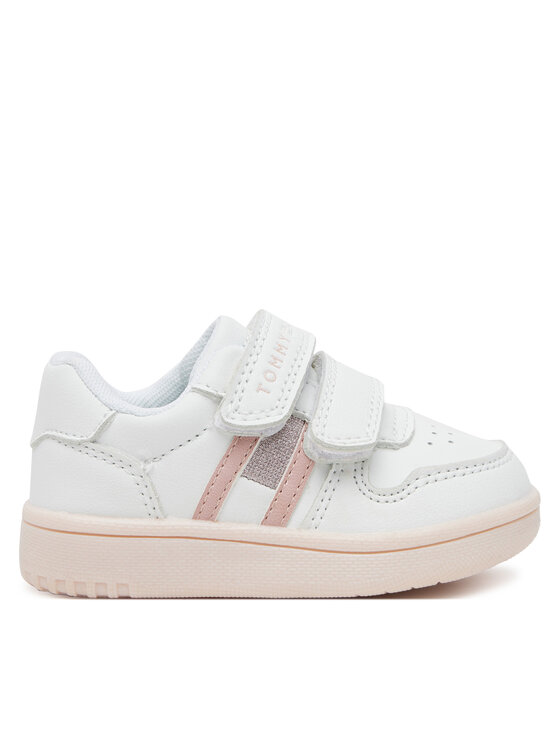 Tommy Hilfiger Tommy Hilfiger Sneakersy Flag Low Cut Velcro Sneaker T1A9-33730-1439 M Biały