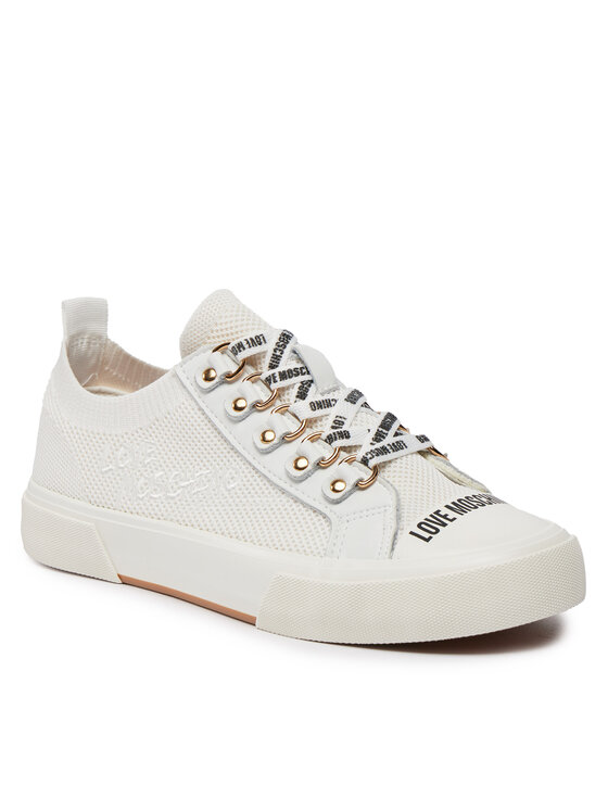 LOVE MOSCHINO LOVE MOSCHINO Sneakers aus Stoff JA15152G1IIY0100 Weiß