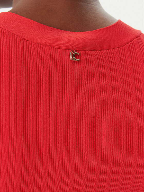 LOLA CASADEMUNT LOLA CASADEMUNT Úpletové šaty LS2516003 Červená Regular Fit