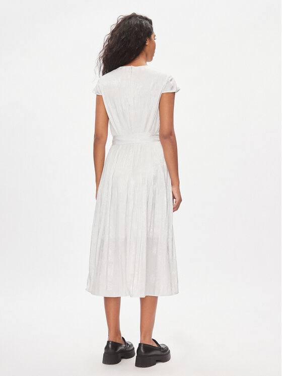 DKNY DKNY Vsakodnevna obleka DD3JA341 Bela Regular Fit