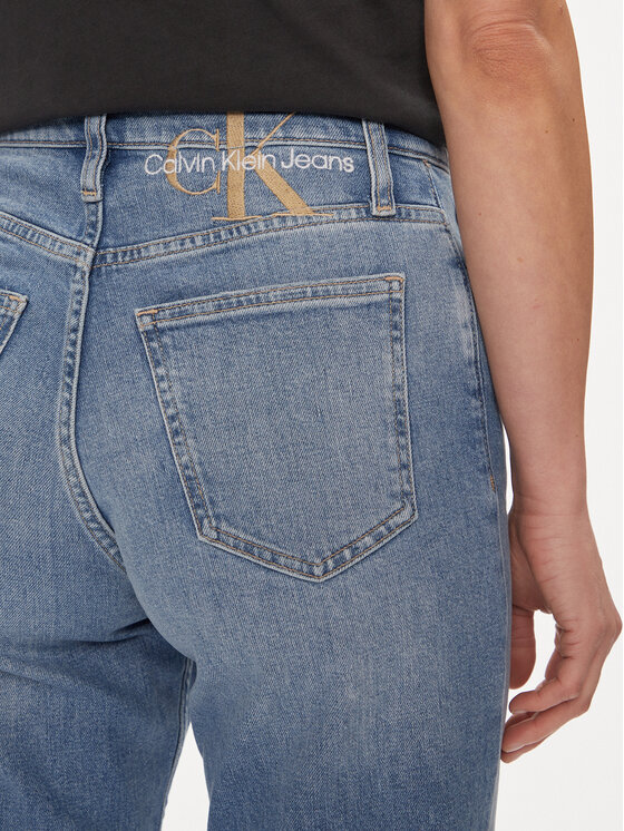 Calvin Klein Jeans Calvin Klein Jeans Blugi J20J222764 Albastru Mom Fit
