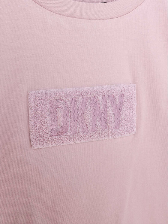 DKNY DKNY T-Shirt D35T02 D Różowy Regular Fit