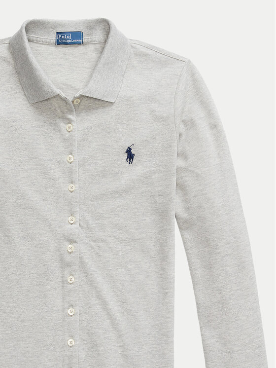 Polo Ralph Lauren Polo Ralph Lauren Srajca 211941176001 Siva Slim Fit