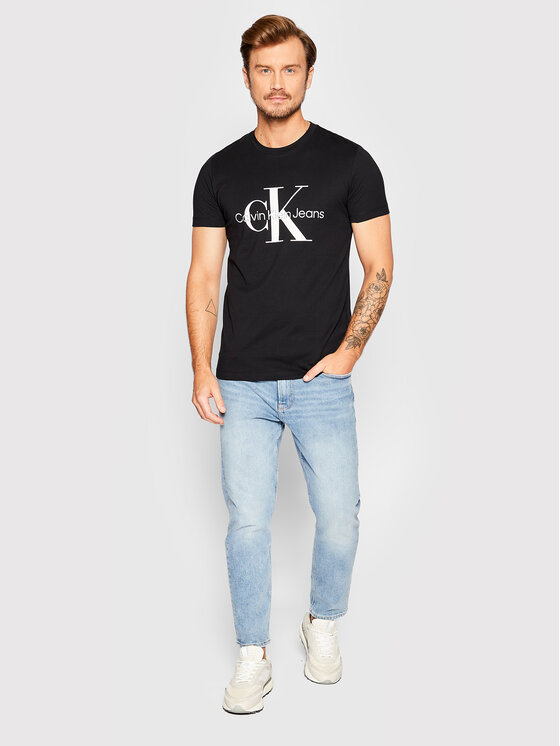 Calvin Klein Jeans Calvin Klein Jeans Marškinėliai J30J320935 Juoda Slim Fit
