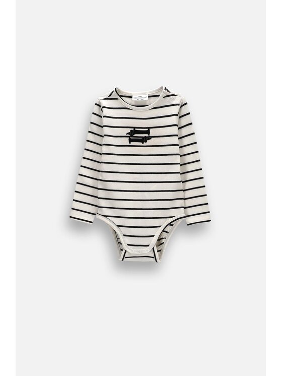 Coccodrillo Coccodrillo Body dziecięce ZC6112105SUN-003 Kremowy Regular Fit