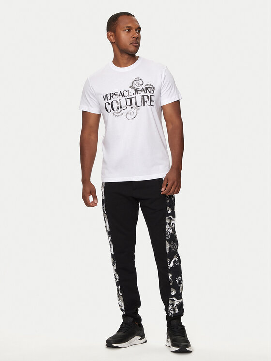 Versace Jeans Couture Versace Jeans Couture Teplákové kalhoty 76GAA3C0 Černá Regular Fit