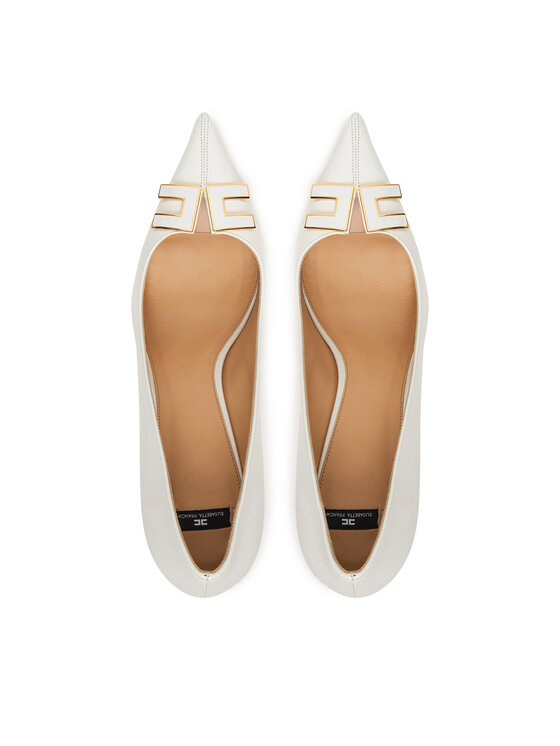 Elisabetta Franchi Elisabetta Franchi Pantofi cu toc subțire SA14B61E2 Alb