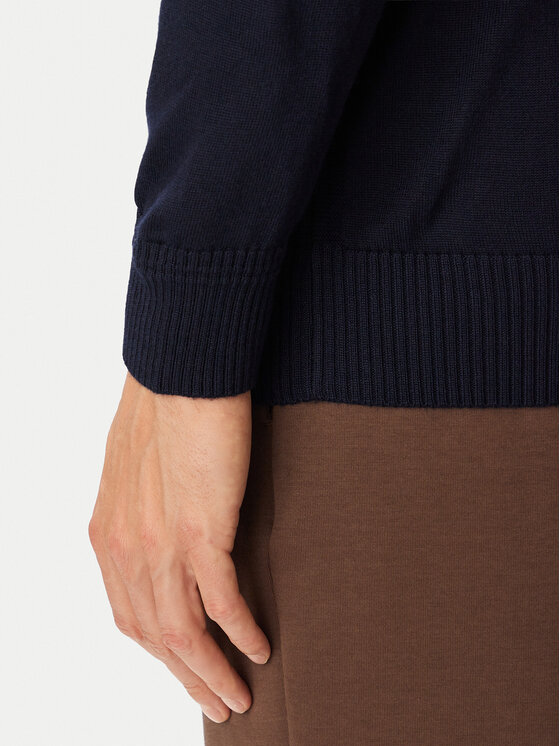 BOSS BOSS Rollkragenpullover Avac 50578016 Dunkelblau Regular Fit