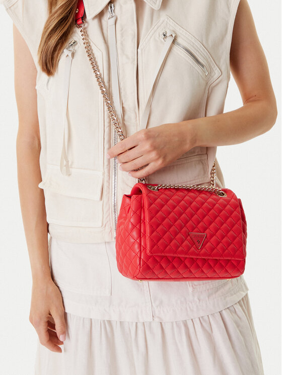 Guess Guess Torebka HWEQG954121 Czerwony