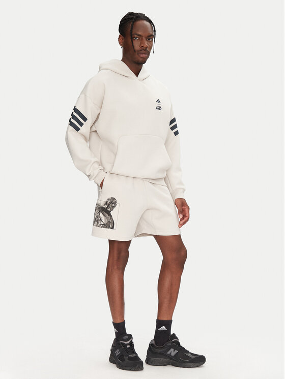 adidas adidas Športne kratke hlače Star Wars The Mandalorian™ JI5721 Bež Regular Fit