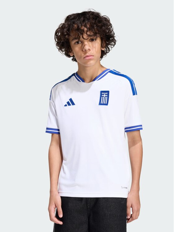 adidas adidas Koszulka techniczna Greece 26 Home Biały Regular Fit