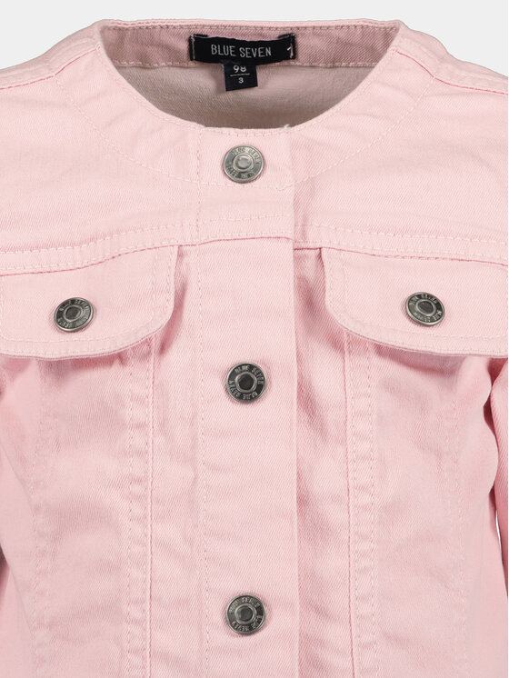 Blue Seven Blue Seven Jeansová bunda 745024 X Růžová Regular Fit