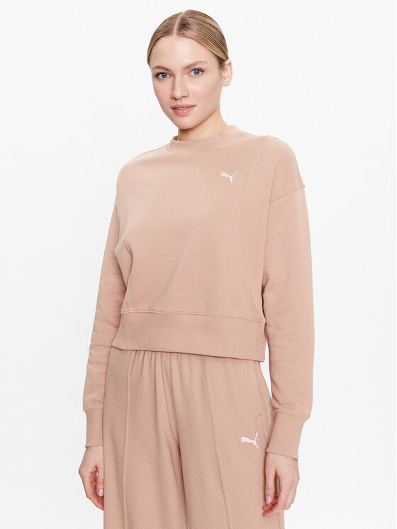 Puma Puma Bluza Her 673109 Beżowy Relaxed Fit