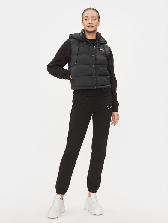 Guess Guess Ujjatlan Breana V4RL02 WFYE2 Fekete Regular Fit