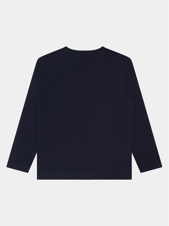 BOSS Boss Bluzka J25P25 D Granatowy Regular Fit