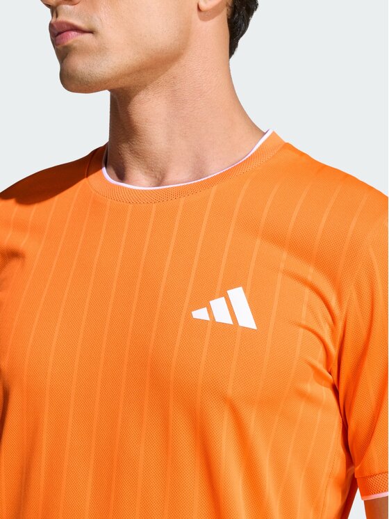 adidas adidas Koszulka techniczna 159391 Pomarańczowy Slim Fit