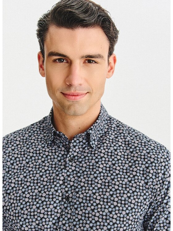 Pako Lorente Pako Lorente Koszula P25WF-1X-044 Czarny Slim Fit