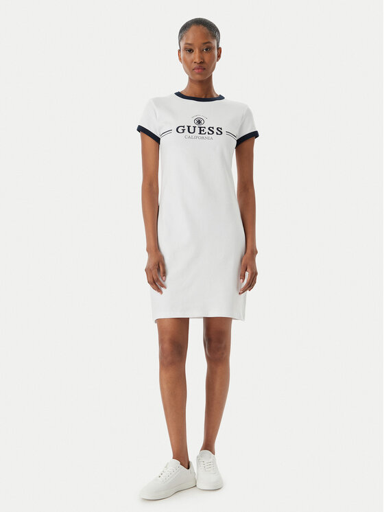 Guess Guess Vestito da giorno V6GK05 K2988 Bianco Regular Fit