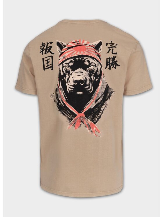 PITBULL PITBULL T-Shirt AUTOMATIC Beżowy Regular Fit